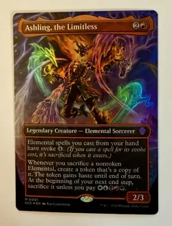 MTG Ashling, the Limitless FOIL Borderless Lorwyn Eclipsed ECL ECC 0257 NM - Image 1