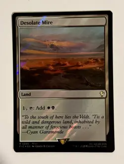 Desolate Mire (Surge Foil) #386 (NM) Final Fantasy FIC Magic MTG - Image 1