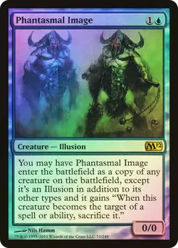 MTG FOIL Phantasmal Image - Magic 2012 #072 - Image 1