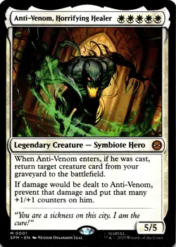 MTG Anti-Venom, Horrifying Healer NON-FOIL NM 1 Marvel's Spider-Man - Image 1