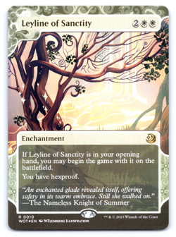 Leyline of Sanctity FOIL - Wilds of Eldraine: Enchanting Tales MTG - Image 1