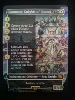 Summon: Knights of Round (Borderless) Final Fantasy Foil - Image 1