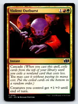 Violent Outburst 746 Common Foundations Jumpstart Magic: The Gathering - Image 1