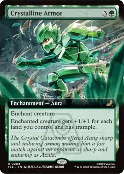 Foil - Crystalline Armor (Extended Art) - 204 / NM / English MTG - Image 1