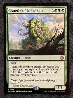 Craterhoof Behemoth Tarkir Dragonstorm MTG Magic the Gathering - Image 1