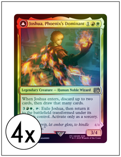 4x Joshua, Phoenix's Dominant, Foil, Magic The Gathering MTG NM - Image 1