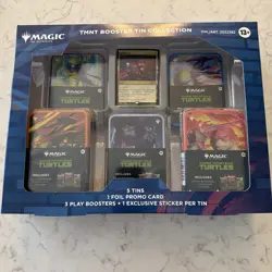 Magic MTG Teenage Mutant Ninja Turtles Universes Beyond 5 Tin Booster Box Bundle - Image 1