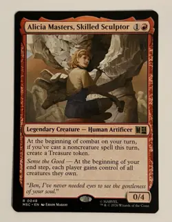 Alicia Masters, Skilled Sculptor 48 NM/M Commander: Marvel MTG - Image 1