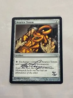 MTG Avarice Totem Artist Proof and Signature Signed Thompson - Image 1