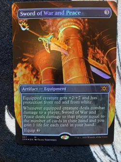 Sword of War and Peace (Borderless) Double Masters Foil - Image 2