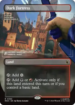 Foil - Dark Fortress (Borderless) - 380 / NM / English MTG - Image 1