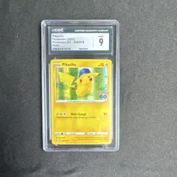 CGC 9 Mint Pikachu Holo 028/078 Pokemon GO 2022 English Pokemon TCG - Image 1