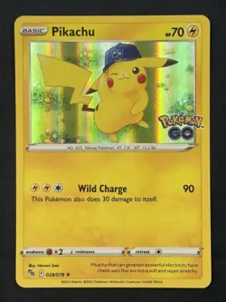 Pikachu 028/078 Pokemon GO Holo - Image 1