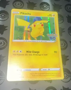 Pikachu Pokemon GO 028/078 Holo Rare Holo Pokemon TCG EN 2022 - Image 1