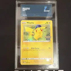 Pikachu 028/078 Pokemon GO 2022 Holo Rare English Ace Grading TAG 7 - Image 1