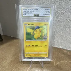 Pokemon Company Pikachu Pokemon GO 028/078 Holo AGS 9.5 English 2022 - Image 1