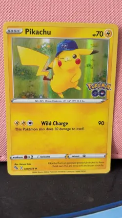 Pokemon TCG Pikachu Pokemon Go 028/078 Holo Holo Rare - Image 1