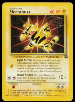 Electabuzz 2 Promo Wizards Black Star Promos Pokemon Heavily Played - Image 1