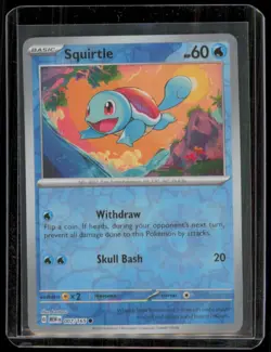 Squirtle 007/165 Scarlet & Violet 151 Cosmo Reverse Costco NM Pokemon Card - Image 1