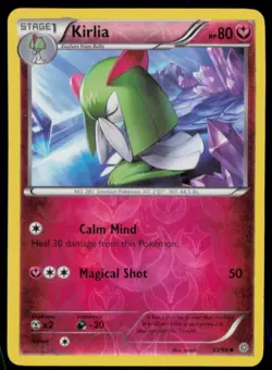 Kirlia 53/98 Uncommon Ancient Origins Pokemon Reverse Holo Heavily Played - Image 1
