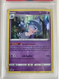 Pokemon Hatterene SWSH Champion's Path 020/073 Holo PSA 10 - Plus Free Pack! - Image 3
