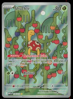 Shuckle 136/132 Illustration Rare Mega Evolution Pokemon Holo Near Mint - Image 1