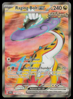 Raging Bolt ex 196/162 Ultra Rare Temporal Forces Pokemon Holo Near Mint - Image 1