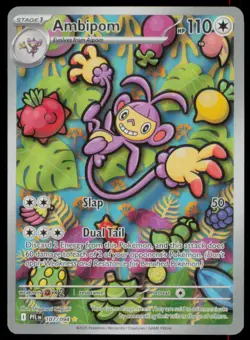 Ambipom 107/094 Illustration Rare Phantasmal Flames Pokemon Holo Near Mint - Image 1