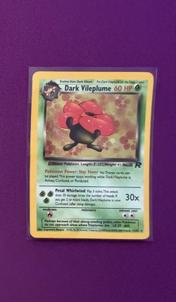 Vintage Pokemon TCG Dark Vileplume 13/82 Team Rocket Holo - Image 1