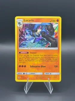 Lucario 71/147 Burning Shadows Holo Rare NM Pokemon TCG - Image 1