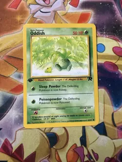Pokemon Tcg Team Rocket 1st edition Oddish 63/82 NM WOTC - Image 1