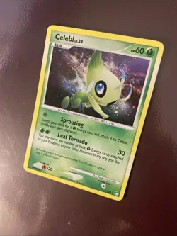 Pokemon Celebi 7/123 Holo Rare Mysterious Treasures Pokemon NM Swirl - Image 1