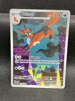 Pitch Black Thievul 092/084 Me05: Holo Pokemon TCG - NM - Image 1