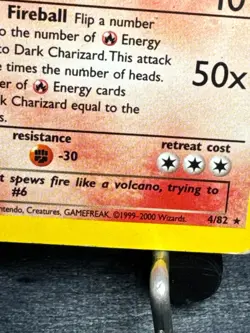 Pokemon TCG Dark Charizard Holo Rare 4/82 - Image 5