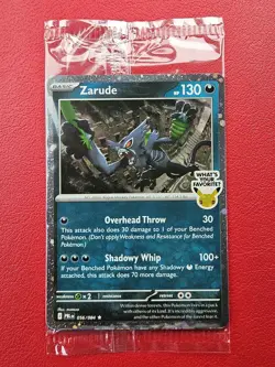 Pokemon 30th Anniversary Pitch Black Zarude #56 Cosmos Holo GameStop Excl SEALED - Image 1