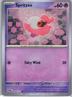 Pokemon TCG Spritzee 038/131 Prismatic Evolutions Masterball Holo NM - Image 1