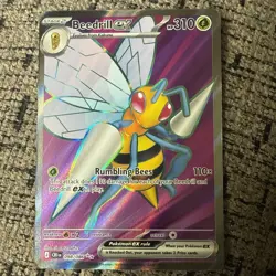 Pokemon Beedrill EX Evolutions Ultra Rare 98 310 HP Holo English - Image 1