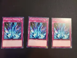 3x Torrential Tribute Common 1st Edition LED9-EN029 Yugioh - Image 1