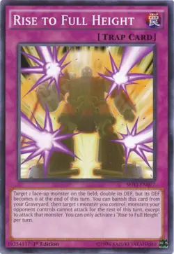1x (EX) Rise to Full Height - SHVI-EN077 - Common - 1st Edition YuGiOh - Image 1