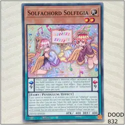 Solfachord Solfegia - DOOD-EN020 - Common 1st Edition Yugioh - Image 1