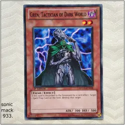 Gren, Tactician of Dark World - SDGU-EN008 - Common 1st Edition Yugioh - Image 1