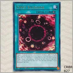 Cynet Backdoor - CRBR-EN029 - Rare 1st Edition Yugioh - Image 1