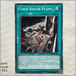 Cyber Repair Plant - LED3-EN021 - Common 1st Edition Yugioh - Image 1