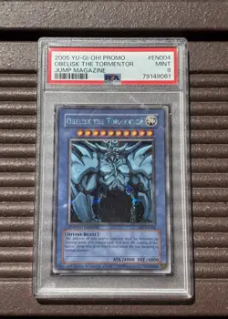 Obelisk the Tormentor JMP-EN004 Secret Rare JUMP Promo 2005 PSA 9 YUGIOH SLAB - Image 1