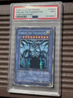 Obelisk the Tormentor JMP-EN004 Secret Rare JUMP Promo 2005 PSA 9 YUGIOH SLAB - Image 2