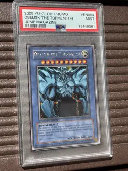 Obelisk the Tormentor JMP-EN004 Secret Rare JUMP Promo 2005 PSA 9 YUGIOH SLAB - Image 3
