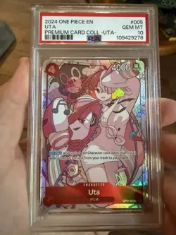 2024 ONE PIECE UTA Op01-005 PSA 10 GEM MINT Premium Card Collection - Image 1