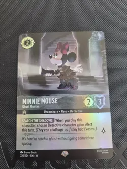 Minnie Mouse Ghost Hunter 220/204 Epic Holofoil Whispers NM Disney Lorcana - Image 1