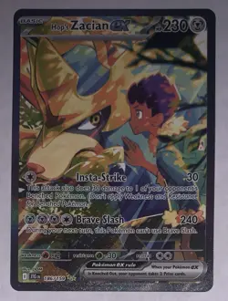 Pokemon Hop's Zacian ex 186/159 Sv09 Journey Together SIR Full Art Holo - Image 1
