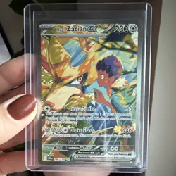 Hop's Zacian ex 186/159 Sv09 Journey Together SIR Full Art Holo English 230 HP - Image 1